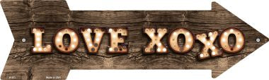 Love XOXO Bulb Letters Novelty Arrow Sign