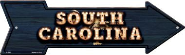 South Carolina Bulb Lettering With State Flag Novelty Arrows A-620