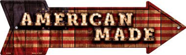 American Made Bulb Letters American Flag Novelty Arrow Sign 