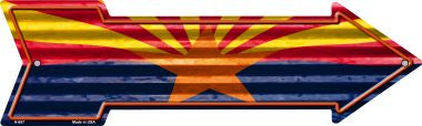 Arizona Flag Novelty Arrow Sign 