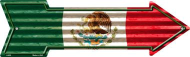 Mexico Flag Novelty Arrow Sign A-658