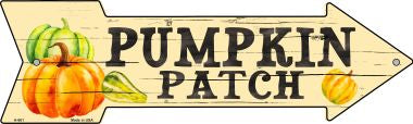 Pumpkin Patch Novelty Metal Arrow Sign A-661