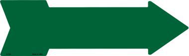 Green Novelty Metal Arrow Sign
