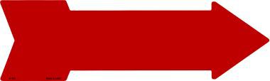 Red Novelty Metal Arrow Sign