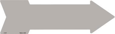 Gray Novelty Metal Arrow Sign