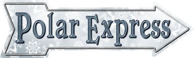 Polar Express Novelty Metal Arrow Sign