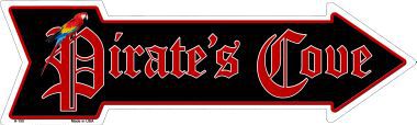 Pirates Cove Novelty Metal Arrow Sign