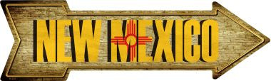 New Mexico Novelty Metal Arrow Sign