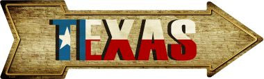 Texas Novelty Metal Arrow Sign