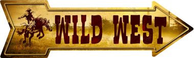 Wild West Novelty Metal Arrow Sign