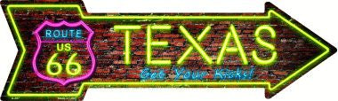 Texas Novelty Metal Arrow Sign