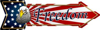 Freedom Novelty Metal Arrow Sign