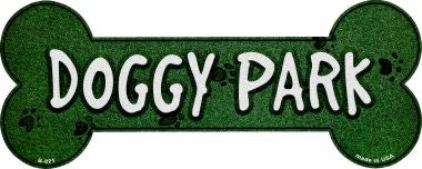 Doggy Park Novelty Bone Magnet