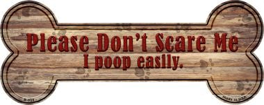 Dont Scare Me Novelty Bone Magnet