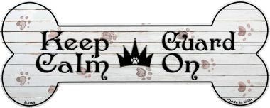 Keep Calm Guard On Novelty Bone Magnet 