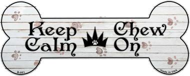 Keep Calm Chew On Novelty Bone Magnet 