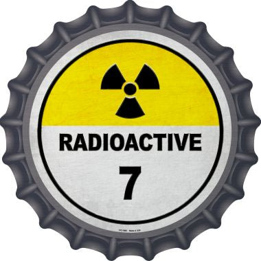 Radioactive 7 Novelty Metal Bottle Cap BC-1009