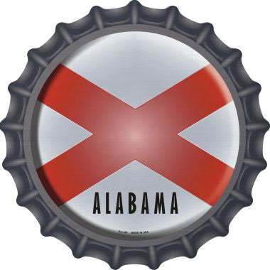 Alabama State Flag Novelty Metal Bottle Cap BC-100