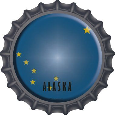 Alaska State Flag Novelty Metal Bottle Cap BC-101