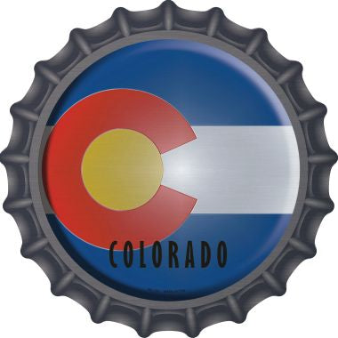 Colorado State Flag Novelty Metal Bottle Cap BC-105