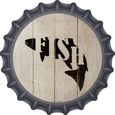 Fish Make Fish Novelty Metal Bottle Cap BC-1078