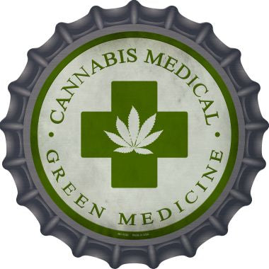 Cannabis Medicine  Novelty Metal Bottle Cap BC-1130