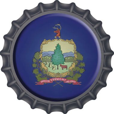 Vermont State Flag Novelty Metal Bottle Cap BC-144