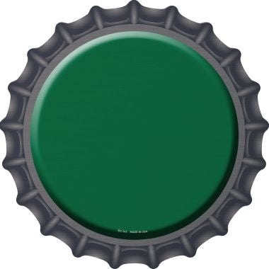 Green Novelty Metal Bottle Cap 12 Inch Sign