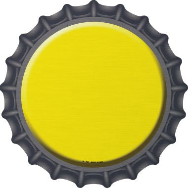 Yellow Novelty Metal Bottle Cap BC-155
