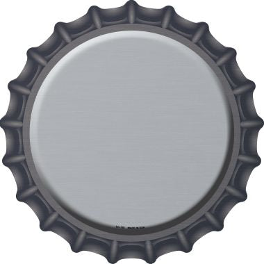 Gray Novelty Metal Bottle Cap BC-158