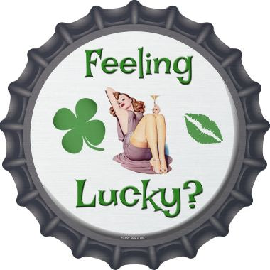 Feeling Lucky Novelty Metal Bottle Cap BC-172