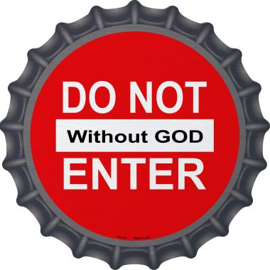 Do Not Enter Novelty Metal Bottle Cap BC-173