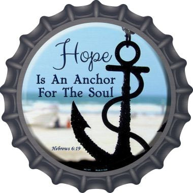 Hope Anchor For Soul Novelty Metal Bottle Cap BC-177