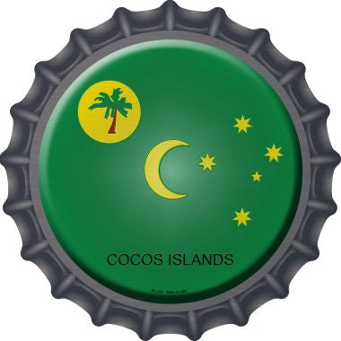 Cocos Islands  Novelty Metal Bottle Cap BC-236