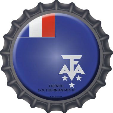 French Southern Antarctic  Novelty Metal Bottle Cap BC-272