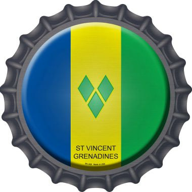 St Vincent Grenadines  Novelty Metal Bottle Cap BC-428