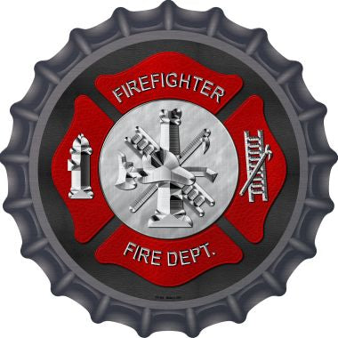 Firefighter Novelty Metal Bottle Cap BC-484