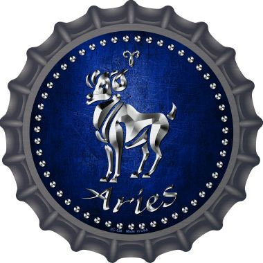 Aries Novelty Metal Bottle Cap 12 Inch Sign