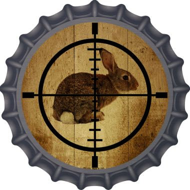 Rabbit Hunter Novelty Metal Bottle Cap BC-578