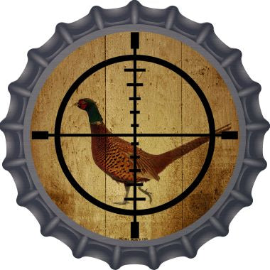 Pheasant Hunter Novelty Metal Bottle Cap BC-581