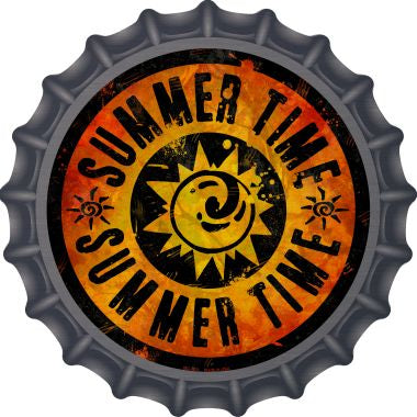 Summer Time Novelty Metal Bottle Cap BC-589