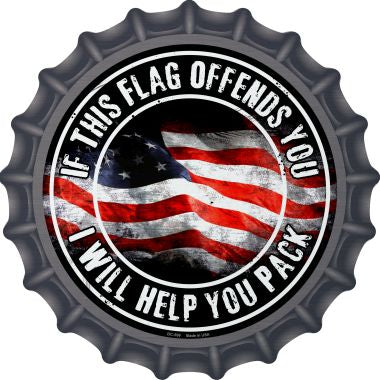 This Flag Offends You Novelty Metal Bottle Cap BC-599