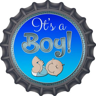 Its A Boy Novelty Metal Bottle Cap BC-639