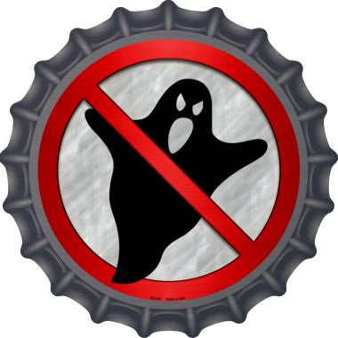No Ghosts Novelty Metal Bottle Cap 12 Inch Sign