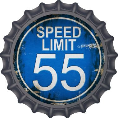 Speed Limit 55 Novelty Metal Bottle Cap BC-722