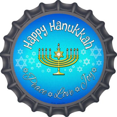 Happy Hanukkah Novelty Metal Bottle Cap BC-723