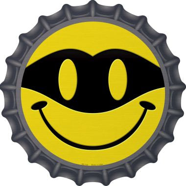 Masked Smile Novelty Metal Bottle Cap BC-733