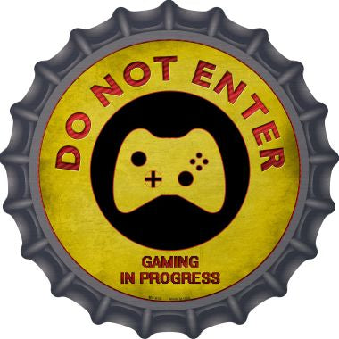 Do Not Enter Xbox Gaming In Progress Novelty Metal Bottle Cap 12 Inch Sign