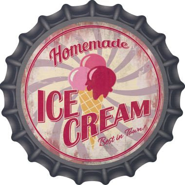 Homemade Ice Cream Novelty Metal Bottle Cap BC-851