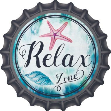 Relax Zone Novelty Metal Bottle Cap BC-885